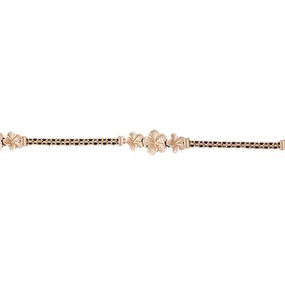 Dazzlers 14k Yellow Gold Plumeria Bracelet, MPN: DZ-12177