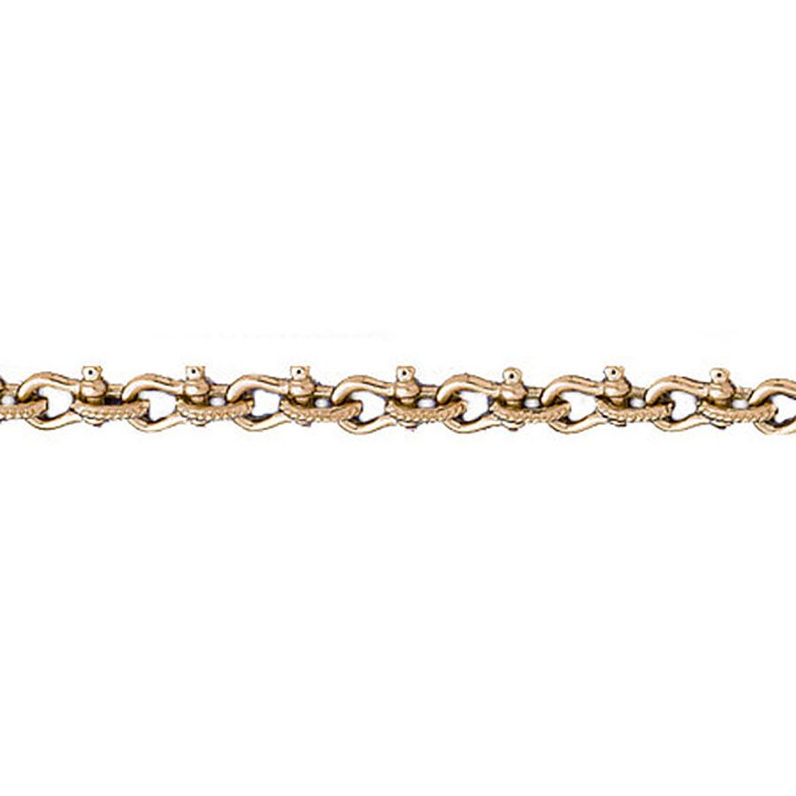 Dazzlers 14k Yellow Gold Shackle Link Bracelet, MPN: DZ-12579