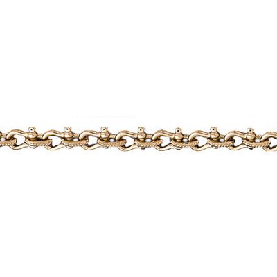 Dazzlers 14k Yellow Gold Shackle Link Bracelet, MPN: DZ-12579