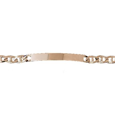 Dazzlers 14k Yellow Gold Id Link Bracelet, MPN: DZ-12347