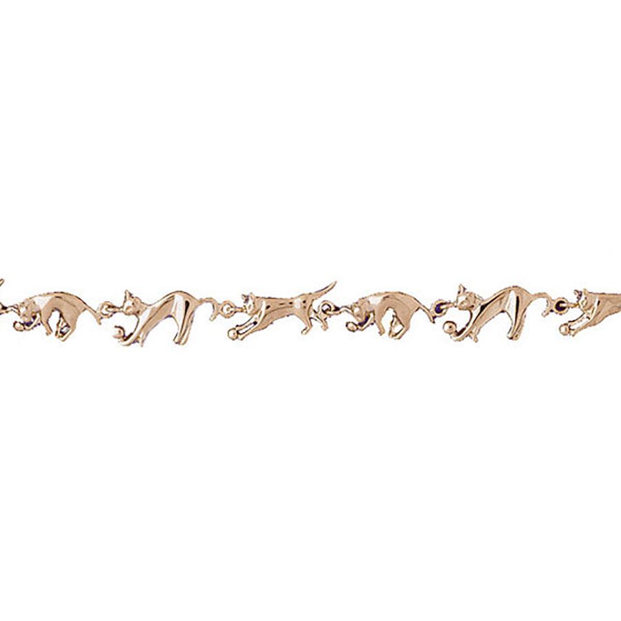 Dazzlers 14k Yellow Gold Cat Bracelet, MPN: DZ-11898