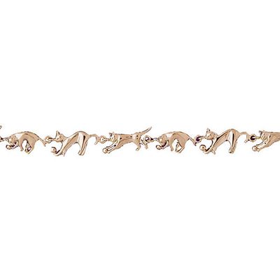 Dazzlers 14k Yellow Gold Cat Bracelet, MPN: DZ-11898
