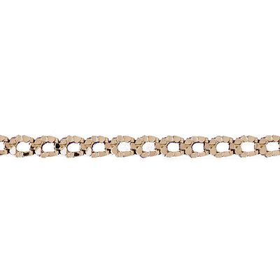 Dazzlers 14k Yellow Gold Nugget Bracelet with A Safety Clasp, MPN: DZ-12287