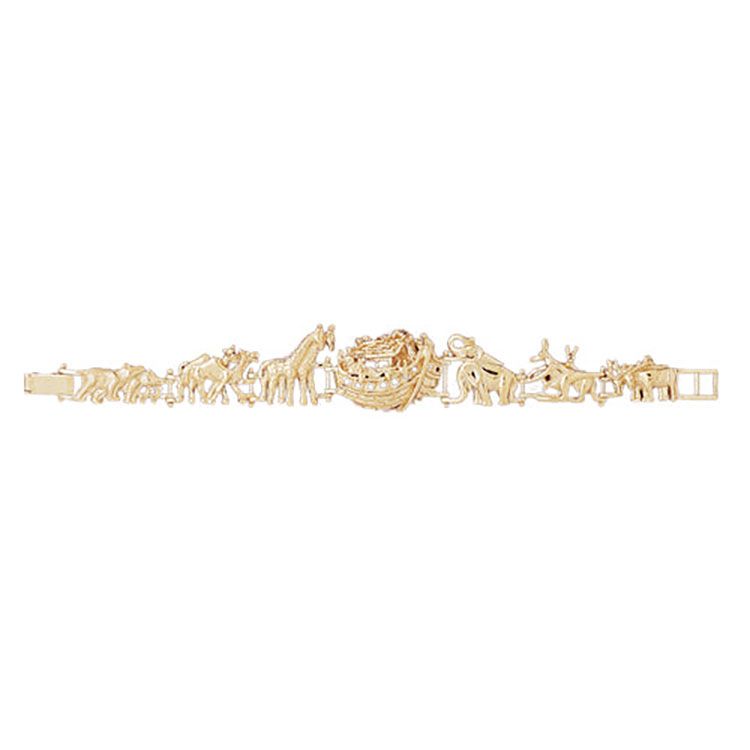 Dazzlers 14k Yellow Gold Noah'S Ark Bracelet, MPN: DZ-11873
