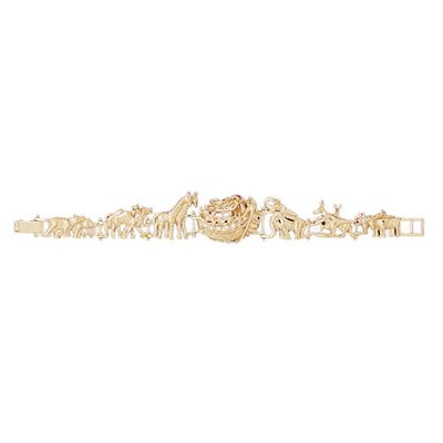 Dazzlers 14k Yellow Gold Noah'S Ark Bracelet, MPN: DZ-11873