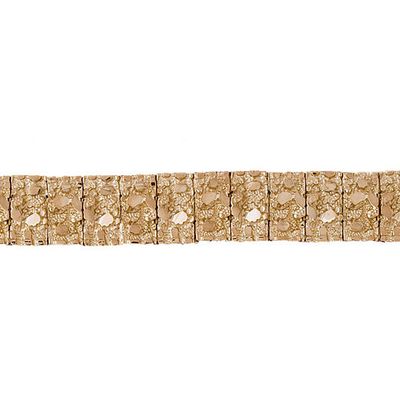 Dazzlers 14k Yellow Gold Nugget Bracelet with A Safety Clasp, MPN: DZ-12278