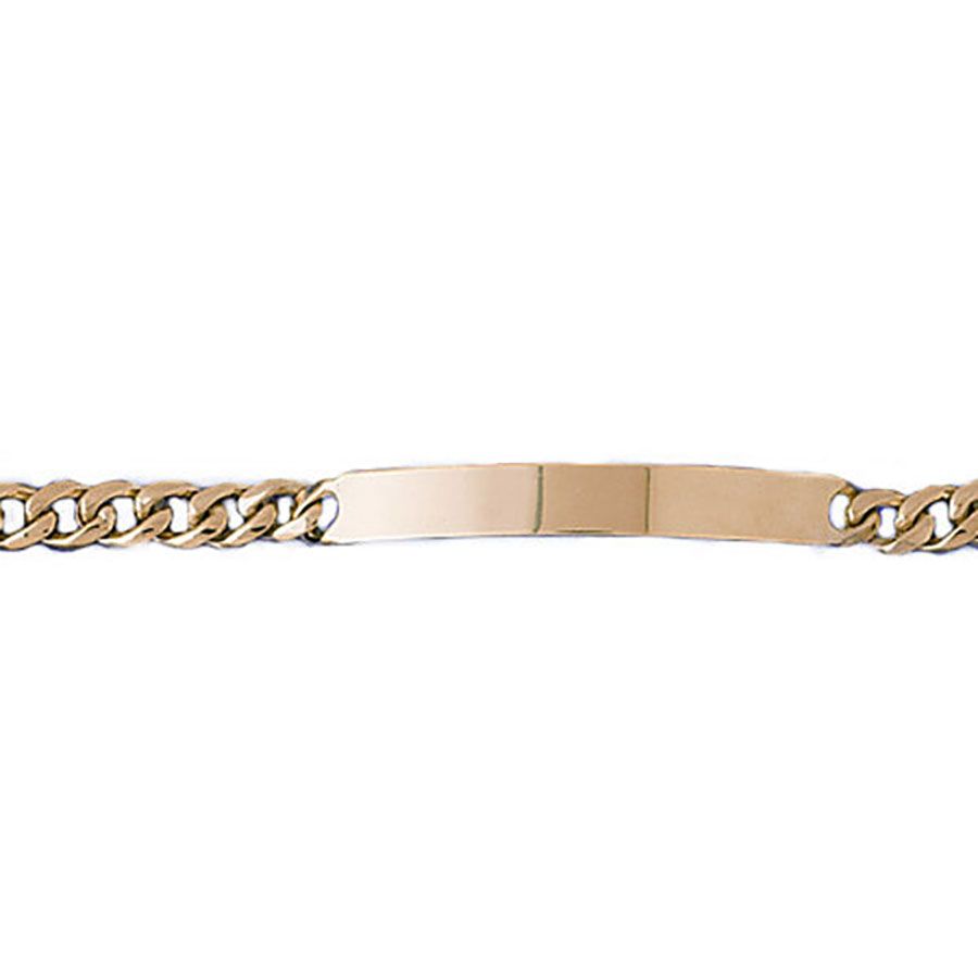 Dazzlers 14k Yellow Gold Id Link Bracelet, MPN: DZ-12355