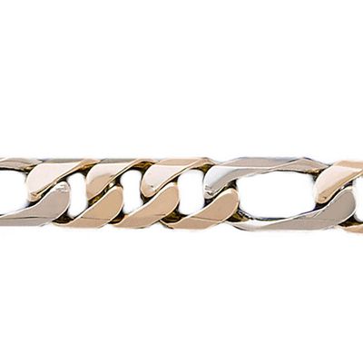 Dazzlers 14k Gold Two Tone Link Bracelet, MPN: DZ-12602