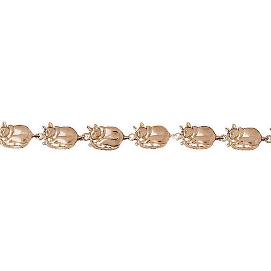 Dazzlers 14k Yellow Gold Cat Bracelet, MPN: DZ-11894