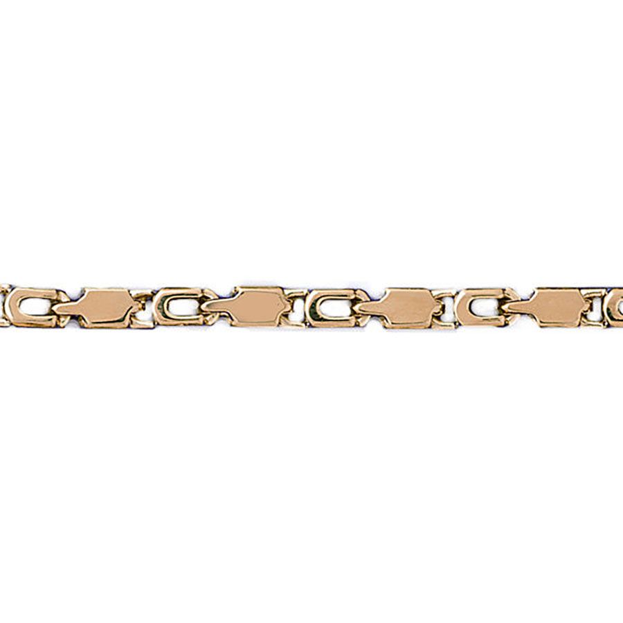 Dazzlers 14k Yellow Gold Link Bracelet, MPN: DZ-12544