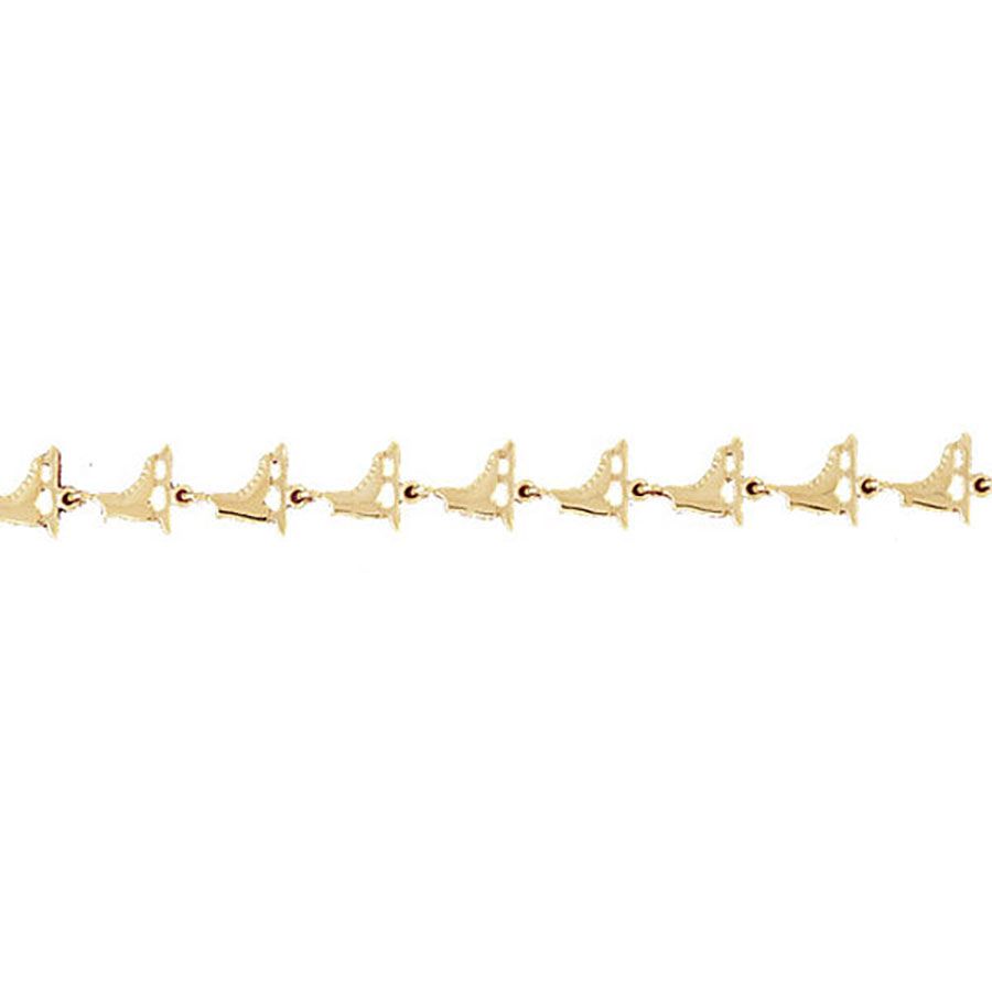 Dazzlers 14k Yellow Gold Ice Skate Bracelet, MPN: DZ-11987