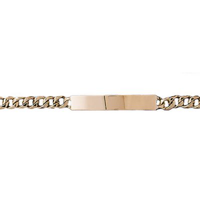 Dazzlers 14k Yellow Gold Id Link Bracelet, MPN: DZ-12362