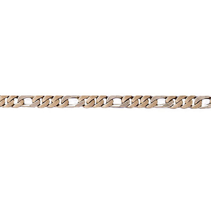Dazzlers 14k Gold Two Tone Link Bracelet, MPN: DZ-12624