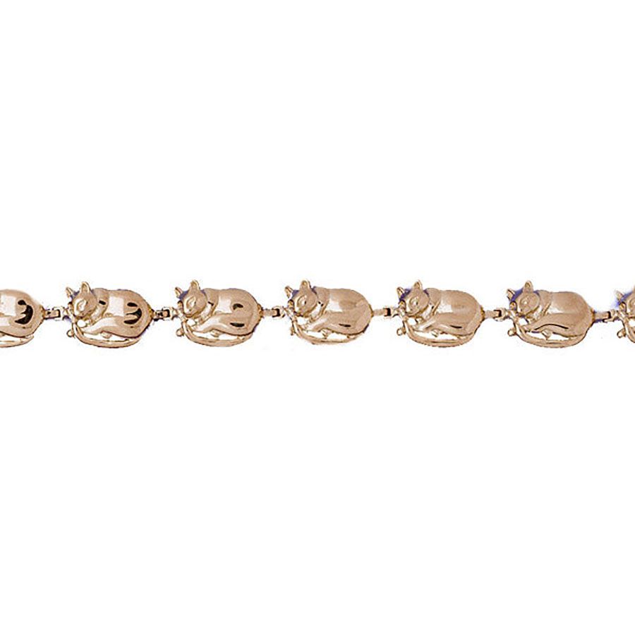 Dazzlers 14k Yellow Gold Cat Bracelet, MPN: DZ-11893