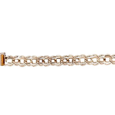 Dazzlers 14k Yellow Gold Charm Bracelet with A Safety Clasp, MPN: DZ-12208