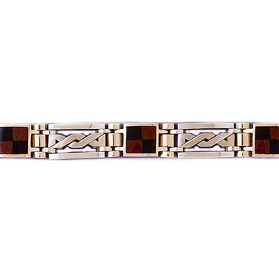 Dazzlers 14k Yellow Gold Black Onyx Bracelet with A Safety Clasp, MPN: DZ-12710
