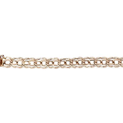 Dazzlers 14k Yellow Gold Charm Bracelet with A Safety Clasp, MPN: DZ-12209