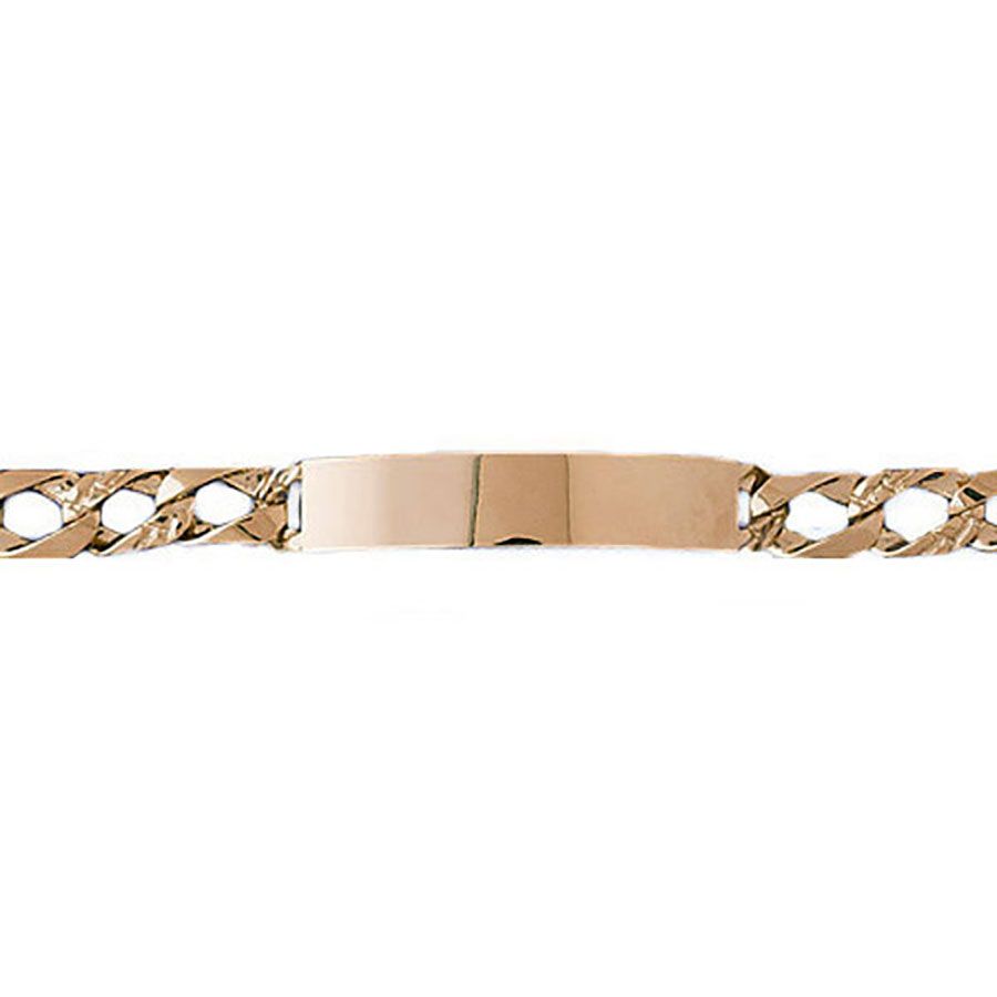Dazzlers 14k Yellow Gold Id Link Bracelet, MPN: DZ-12360
