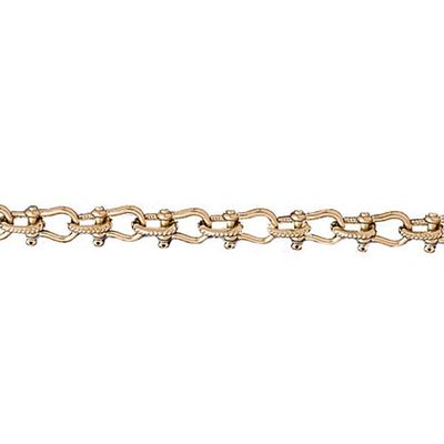 Dazzlers 14k Yellow Gold Shackle Link Bracelet, MPN: DZ-12580
