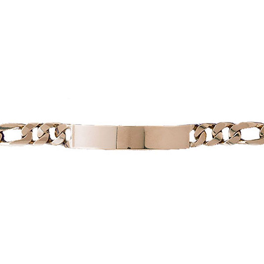 Dazzlers 14k Yellow Gold Id Link Bracelet, MPN: DZ-12352