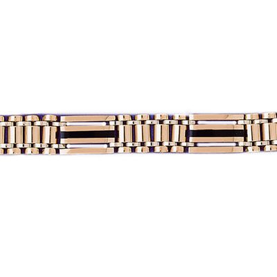 Dazzlers 14k Yellow Gold Black Onyx Bracelet with A Safety Clasp, MPN: DZ-12698