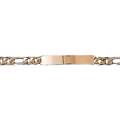 Dazzlers 14k Yellow Gold Id Link Bracelet, MPN: DZ-12359