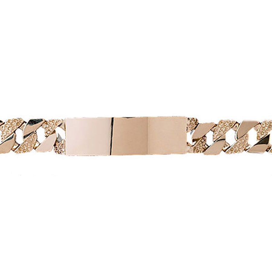 Dazzlers 14k Yellow Gold Id Link Bracelet, MPN: DZ-12339
