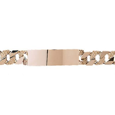 Dazzlers 14k Yellow Gold Id Link Bracelet, MPN: DZ-12339