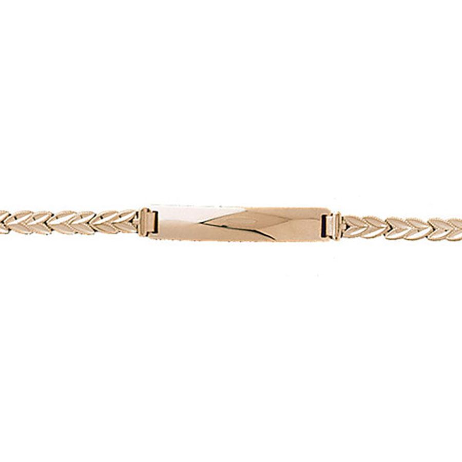 Dazzlers 14k Yellow Gold Heart Id Bracelet, MPN: DZ-12275