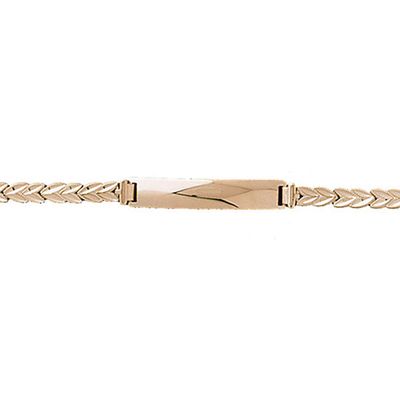 Dazzlers 14k Yellow Gold Heart Id Bracelet, MPN: DZ-12275