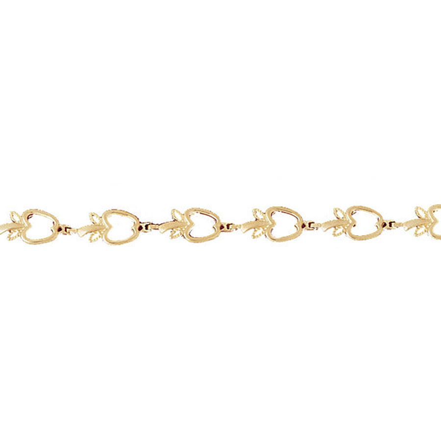 Dazzlers 14k Yellow Gold Apple Bracelet, MPN: DZ-11985