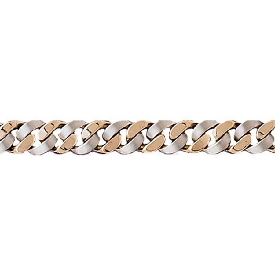 Dazzlers 14k Gold Two Tone Link Bracelet, MPN: DZ-12631
