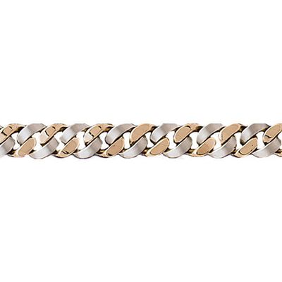 Dazzlers 14k Gold Two Tone Link Bracelet, MPN: DZ-12631