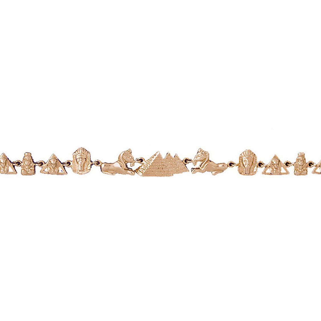 Dazzlers 14k Yellow Gold Assorted Egyptian Bracelet, MPN: DZ-11926