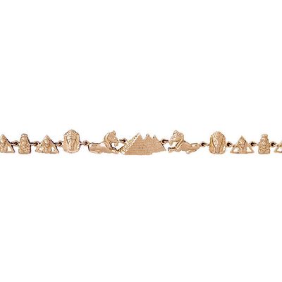 Dazzlers 14k Yellow Gold Assorted Egyptian Bracelet, MPN: DZ-11926