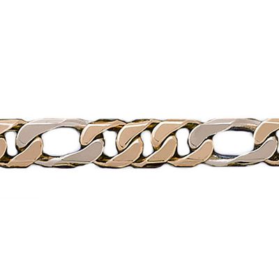 Dazzlers 14k Gold Two Tone Link Bracelet, MPN: DZ-12603