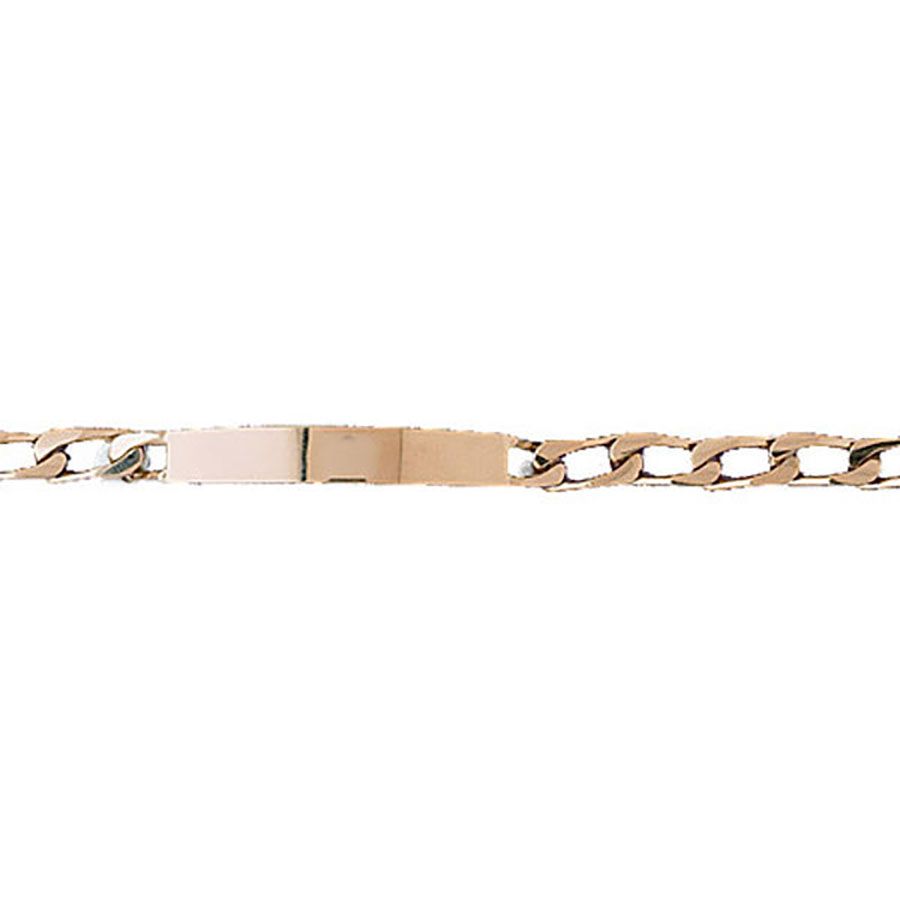 Dazzlers 14k Yellow Gold Id Link Bracelet, MPN: DZ-12334