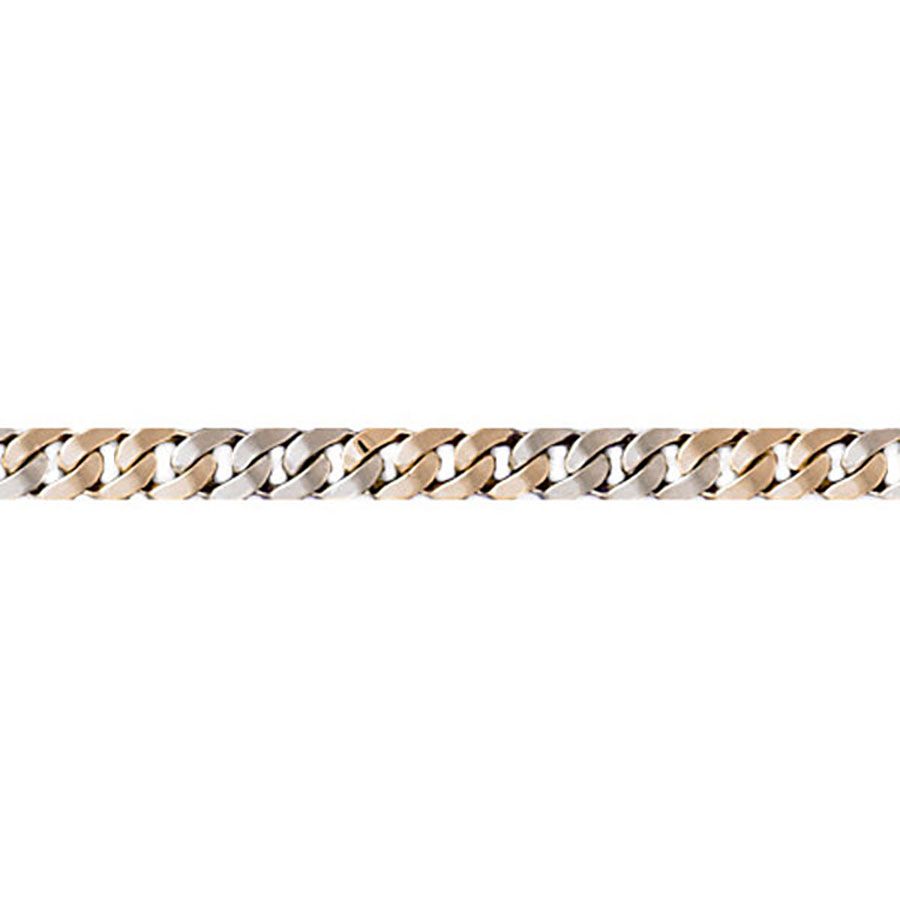 Dazzlers 14k Gold Two Tone Link Bracelet, MPN: DZ-12629