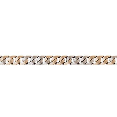 Dazzlers 14k Gold Two Tone Link Bracelet, MPN: DZ-12629
