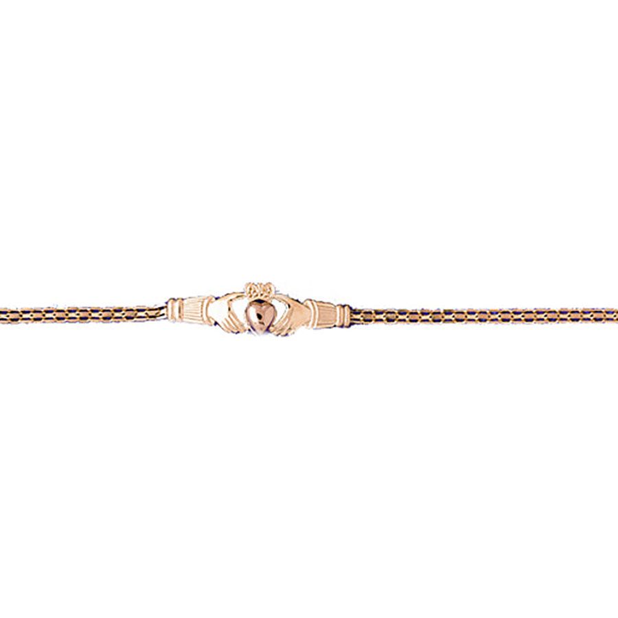 Dazzlers 14k Yellow Gold Claddagh Bracelet, MPN: DZ-12189