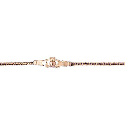 Dazzlers 14k Yellow Gold Claddagh Bracelet, MPN: DZ-12189