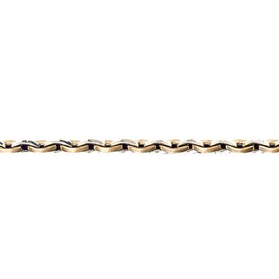 Dazzlers 14k Gold Two Tone Link Bracelet, MPN: DZ-12633