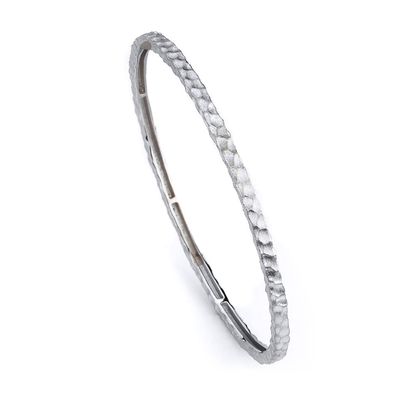 Dazzlers Sterling Silver Rhodium Plated and CZ Diamond Bangle, MPN: DCB-355