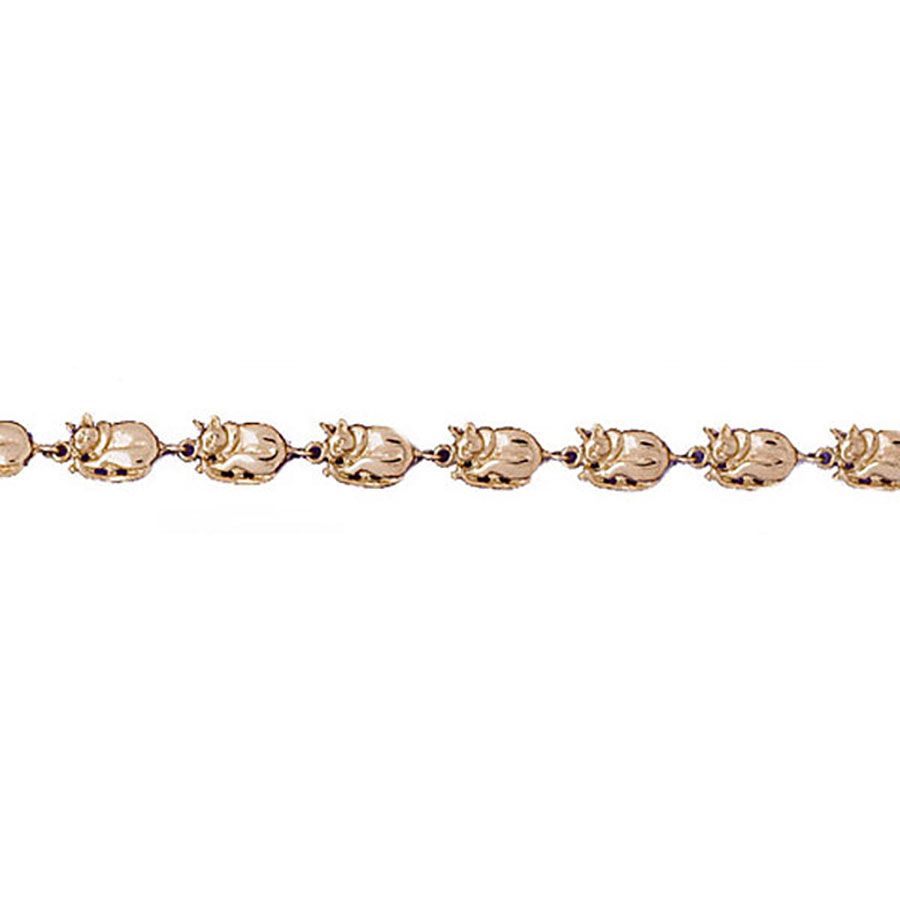Dazzlers 14k Yellow Gold Cat Bracelet, MPN: DZ-11895