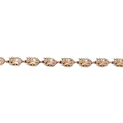 Dazzlers 14k Yellow Gold Cat Bracelet, MPN: DZ-11895