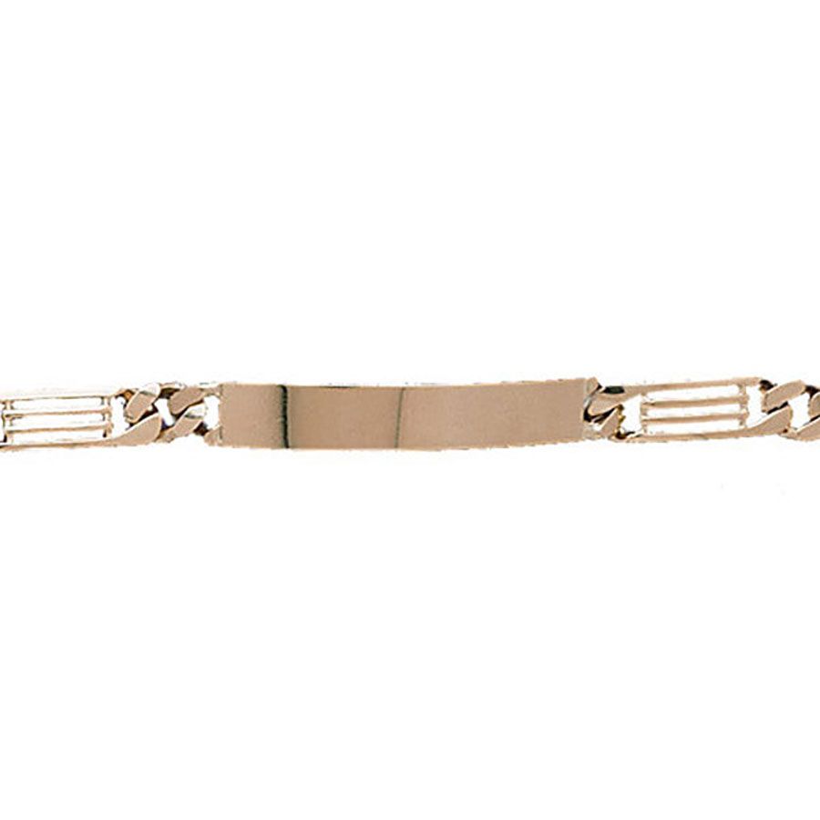 Dazzlers 14k Yellow Gold Id Link Bracelet, MPN: DZ-12340
