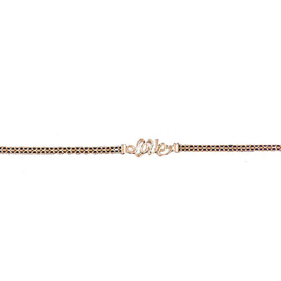 Dazzlers 14k Yellow Gold Love Bracelet, MPN: DZ-12193