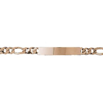 Dazzlers 14k Yellow Gold Id Link Bracelet, MPN: DZ-12351