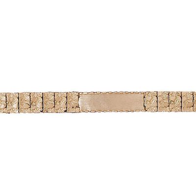 Dazzlers 14k Yellow Gold Nugget Bracelet with A Safety Clasp, MPN: DZ-12281