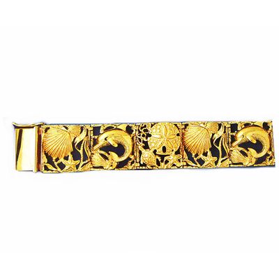 Dazzlers 14k Yellow Gold Sea Life Bracelet with Safety Clasp, MPN: DZ-11703